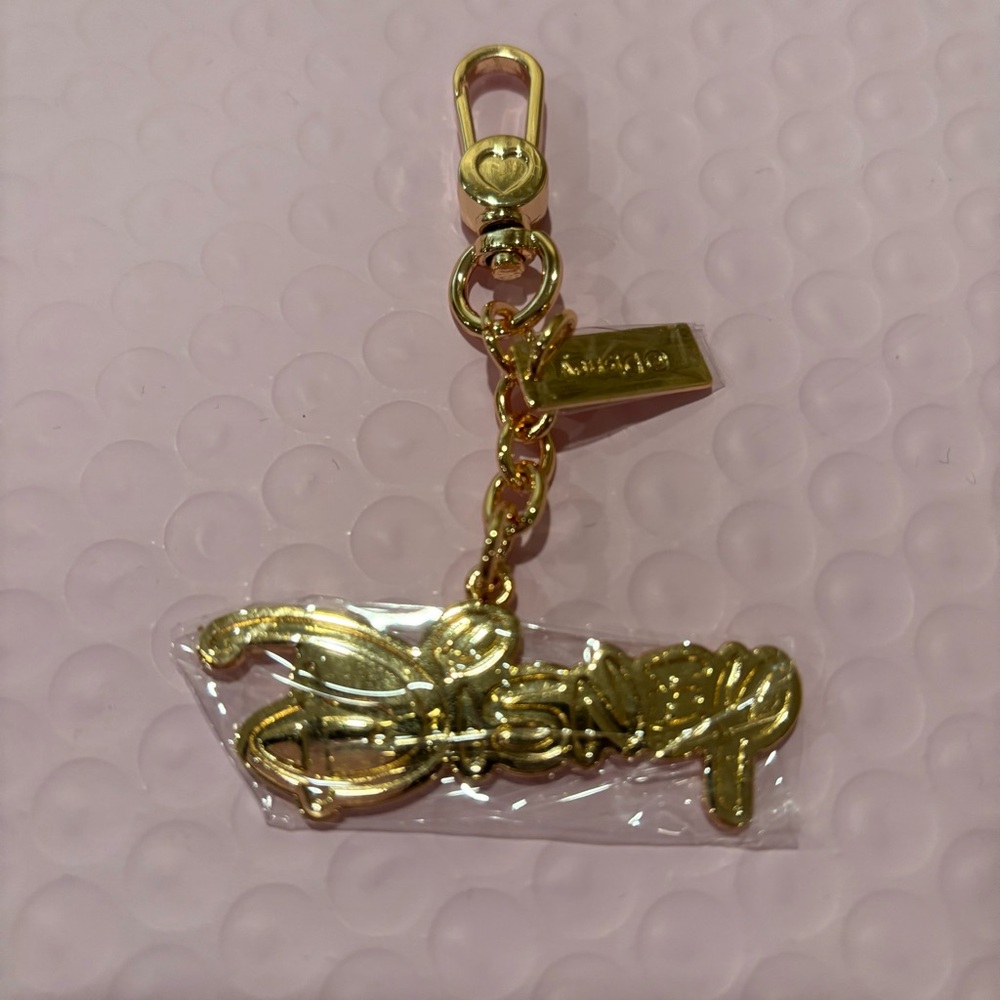Harvey’s Seatbelt Disney logo bag charm / NEW un-used
